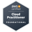 AWS Certified Cloud Practitioner Badge