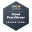 AWS Certified Cloud Practitioner Badge