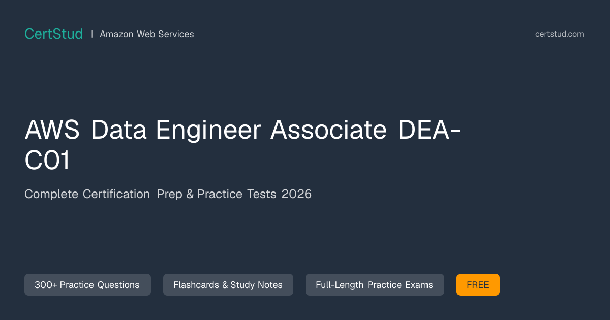 AWS Data Engineer Associate (DEA-C01) Practice Questions - All Domains 2026